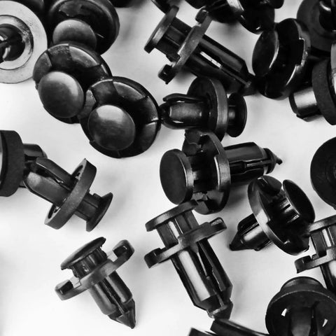 Subaru Compatible 121Pcs Push Rivet Clips Set Pro Grade In 7mm 8mm 9mm 10mm Sizes for Bumper Fender Engine Cover Grille Retainers