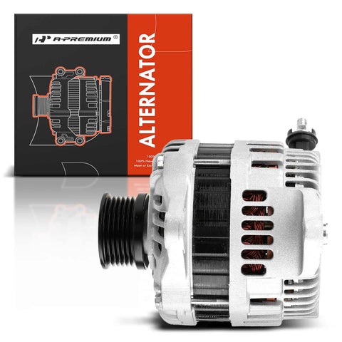 Beefy 130 Amp 12V Alternator For Subaru Tribeca 2008 2009 H6 3.6L With Six Groove Pulley Clockwise Rotation Replacement Part