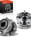 Rear Wheel Bearing And Hub Assembly Set Two 5 Lug Fits Subaru Forester 2014 2018 Impreza 2012 2021 Crosstrek 2016 2021