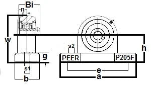 SUCP204-20m-PBT Stainless Steel Pillow Block 20mm Mounted Bearing - Buy Bearings online - Fast US Shipping