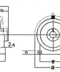 SUCPAS202-10-PBT Stainless Steel Tapped Base 5/8 Mounted Bearing - Buy Bearings online - Fast US Shipping