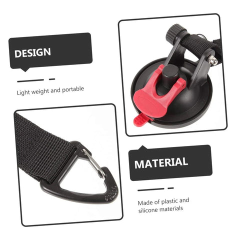 Close-up of Heavy Duty Suction Cup Hooks For Outdoor Use Car Tent Mounts, showcasing lightweight silicone and plastic materials.