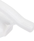 Close-up of heavy duty suction grab bar, showing vacuum lock design. Safe bathing accessory for stable support with no slip grip.