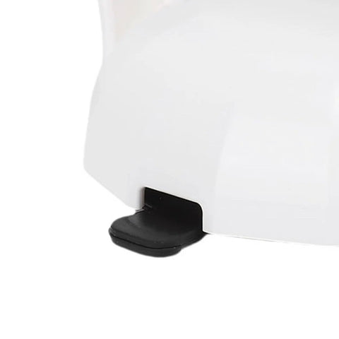 Close-up of Heavy Duty Suction Grab Bar For Tub And Shower With Red Pressure Warning Line And Vacuum Lock Design Stays Put No Slip Grip