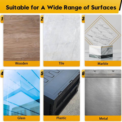 Image showing various surfaces: wooden, tile, marble, glass, plastic, and metal for 2 Packs Heavy Duty Double Sided Mesh Tape 66 Feet Set Featuring 2 Inch And 1 Inch Gauze Fiberglass Tape Adhesive For Carpets And Pictures Mounting Industrial Grade Mesh For Super Sticky Grip.