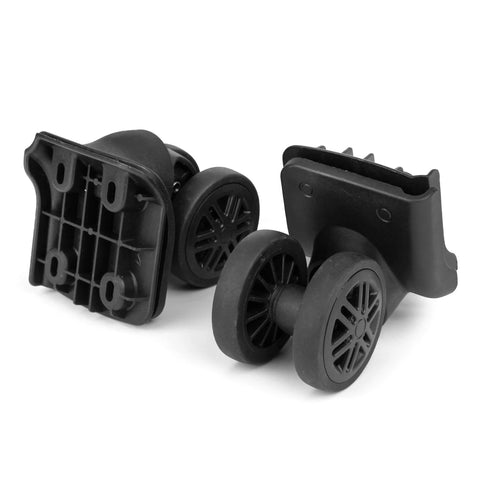 Suitcase Wheels Swivel Casters Luggage Replacement Model W044-B showing dual wheels and mounting base from PVC and PP.