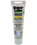 Super Lube Multi-Purpose Synthetic Grease w/ Syncolon - High Temperature, Water & Corrosion Resistant Grease - Workshop & Industrial Use - Food Grade - Translucent White - Tube - 3 oz (21030) front view