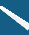 Super White Engineered Marble Threshold for Shower Curb, Bathroom Vanity Backsplash, Window Sill, Door Transitions (4" x 36") side view
