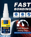 Fast Bonding Top Notch Clear Silicone Glue For Silicone Rubber And TPU TPE TPR Crafts Waterproof Liquid Adhesive