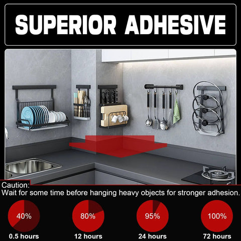 Heavy Duty Double Sided Tape 10 Ft For Walls Cars LED Strip Lights And Home Office Decor With Ultra Strong Adhesive Easy Clean Removal Quick Grab Mounting For Indoor Outdoor Use Sticks To Painted Walls Glass And Metal demo in kitchen