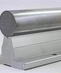 ✝️ NB WSS8x48 1/2" Supported Shaft Rail Assembly Linear Motion, close-up view showing metallic material for smooth automation use, 1-pack.