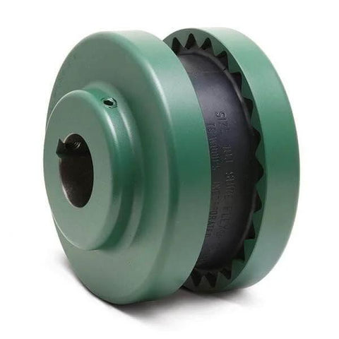 Sure-Flex Sleeve Coupling Insert Tb Woods 8JES EPDM Rubber 1-Piece Split Size 8 with green housing and black insert