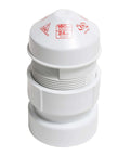 Oatey Sure Vent Air Admittance Valve 1.5 Inch To 2 Inch White PVC Schedule 40 Adapter 39016 with 160 Branch 24 Stack DFU Capacity