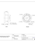 Technical drawing of Sure-Grip SF278 Quick Disconnect Bushing for shaft mounting, showing side view with dimensions and material details.