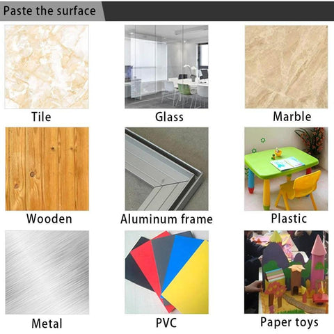 Surface compatibility for Foam Insulation Tape Self Adhesive, 1/2In x 1/4In x 33Ft Weather Stripping for Doors and Windows.