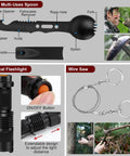 118-In-1 Survival Kit For Outdoor Adventurers And Weekend Preppers Military-Grade Emergency Gear Bundle showing multi-use tools.