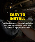 Underbody view of a Mercedes-Benz Metris with installed Suspension Ball Joint For Mercedes-Benz Metris K500451 With Greaseable Socket And Gusher Bearing, Heavy Duty Replacement To Slash Friction And Keep Longevity Beefed Up While Meeting OE Specs, highlighting ease of installation.