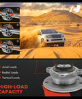 Bolt On Front Wheel Bearing And Hub Assembly for BMW All Wheel Drive Models 2013 To 2016 with high-load capacity in desert scene