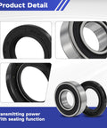 Front Wheel Bearing Seal Kit Compatible With Suzuki Street And Sport Bikes Including DL1000 V Strom GSX R1000 GSX R750 GSX R600 M109R SV1000 TL1000 And More OEM Grade Seal Kit For Easy Install And Long Lasting Protection