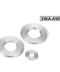 SWA-10-12-2-AWEL NBK Adjust Metal Washer - Steel - Electroless Nickel Plating Made in Japan - VXB Ball Bearings