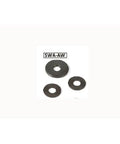 Three SWA-12-30-3-AW NBK Adjust Metal Washer - Steel showing Ferrosoferric Oxide Film surface, Japan.