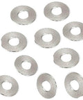 10-Pack SWAS-10-12-2-AW NBK Stainless Steel Adjust Metal Washer -Made in Japan- showing 10 washers arranged in a circle.