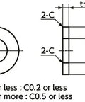 SWAS-10-20-2-AWBK NBK Stainless Steel Black Adjust Metal Washer -Made in Japan-Pack of One - VXB Ball Bearings