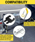 Heavy Duty Snap L Pin And Sway Bracket Jacket Kit For 2-In Receiver Hitches, Sway Control Brackets, Trailer Hitch Pin Set