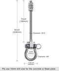 Heavy Duty Swing Hangers With Bearings Set Of 2 Stainless Steel 304 Hardware dimensions for wood and metal beams