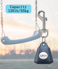 12 Pcs Trigger Clips Clasp 5 Cm Zinc Alloy Swivel Eye Snap Clip Hook for Dog Leash with 120 lb capacity shown with swing