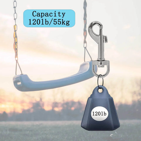 12 Pcs Trigger Clips Clasp 5 Cm Zinc Alloy Swivel Eye Snap Clip Hook for Dog Leash with 120 lb capacity shown with swing