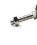 Close-up of Adjustable Swivel Feet Levelers For Machines And Furniture 6 Pieces M8 Thread Built Tough Carbon Steel With Nylon Base