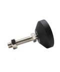 Adjustable Swivel Feet Levelers For Machines And Furniture 6 Pieces M8 Thread Built Tough Carbon Steel With Nylon Base