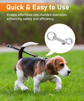 Beagle dog with 30 Pieces Heavy Duty Swivel Snap Hooks For Dog Leash 2.75 Inch Clasp With 360 Degree Rotation