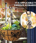 Hanging basket with flowers using 20 Pack 2.36 Inch Trigger Snap Hooks Heavy Duty Swivel Keychain Clips Zinc Alloy for secure hold