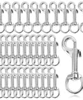 30 Pieces Heavy Duty Swivel Snap Hooks For Dog Leash 2.75 Inch Clasp With 360 Degree Rotation Marine Grade Zinc Alloy Bolt Snap