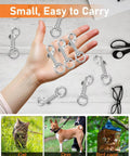 Hand holding 30 Pieces Heavy Duty Swivel Snap Hooks For Dog Leash 2.75 Inch Clasp With 360 Degree Rotation Marine Grade Zinc Alloy Bolt