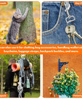 24 Pack Swivel Snap Hooks For Dog Leashes Heavy Duty 2.76 Inch Flag Clasp Clip Hooks used for pet leashes, keychains, backpacks, and more.