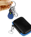 Swivel Snap Hooks 360 Degree Rotation Heavy Duty Trigger Snaps Nickel Plated For Leashes And Tacks 20 Pack attached to keychain and case
