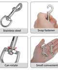 3 Inch Swivel Snap Hooks 12 Pcs Heavy Duty Pet Leash Hooks Swivel Eye Snap Clips For Dog Leash DIY Crafts Project Zinc Alloy