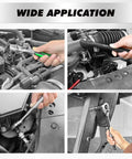 Using 7-Piece Impact Swivel Socket Adapter Set, 1/4" 3/8" 1/2" Drive Universal Joint Socket Set CR-MO Steel in engine repair
