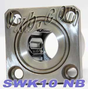 SWK10 NB 5/8" inch Ball Bushings Square Flange Linear Motion for stable alignment in automation systems, front view