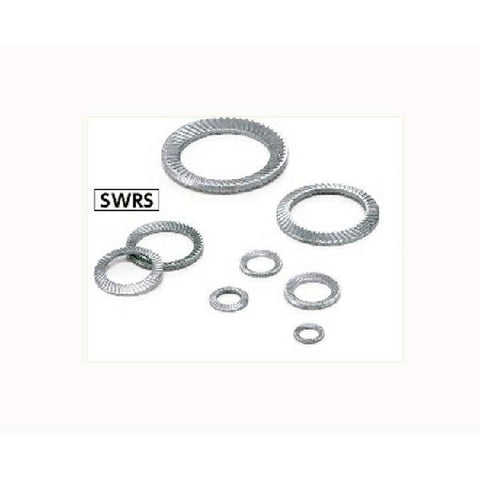SWRS-2.5 NBK Ribbed Lock Washers - Steel NBK Lock Washers Pack of 20 Washers Made in Japan - VXB Ball Bearings
