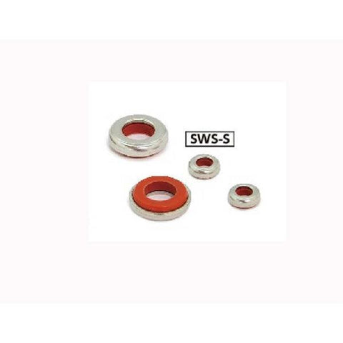 SWS-12-S NBK Seal washer - Rubber Packing Silicone rubber NBK Washers Pack of 5 Washers Made in Japan - VXB Ball Bearings