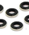 10-Pack SWS-6-E NBK Japan Seal Washer display showing rubber packing and stainless steel, perfect for sealing applications.