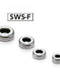 SWS-10-F NBK Seal washer - Rubber Packing Silicone rubber NBK Washers Pack of 5 Washers Made in Japan, various sizes.