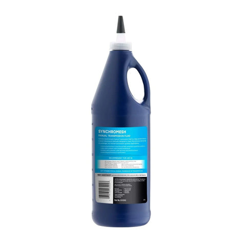 Synchromesh Manual Transmission Fluid for Smooth Shifts, 1 quart bottle with blue label and applicator top