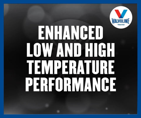 Enhanced performance text highlighting the benefits of Synchromesh Manual Transmission Fluid for Smooth Shifts from Valvoline.