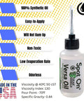 All Purpose Full Synthetic Oil - Advanced Synthetic Lubricant for Clocks, Knives, and Tools - Made in The USA (2 Ounces) bottle