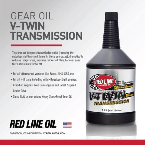 Full Synthetic V-Twin Gear Oil With Shockproof Technology for Quiet Smooth Shifts Like Butter And Big-Impact Protection 1 Quart Bottle